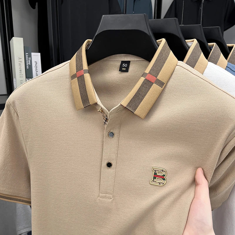 Ice Silk Embroidered Golf Polo