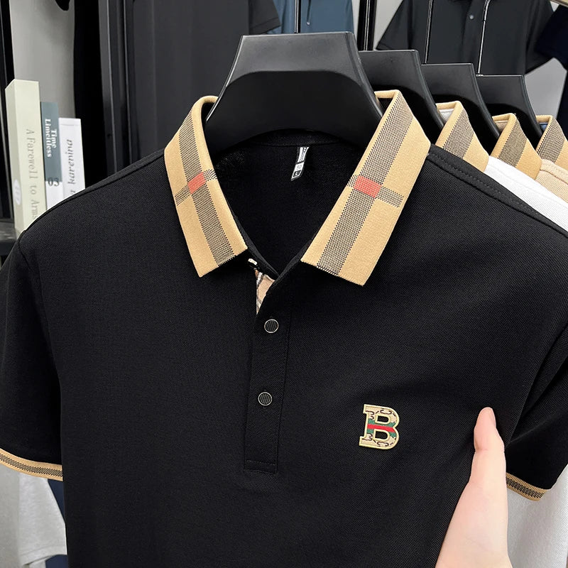 Ice Silk Embroidered Golf Polo