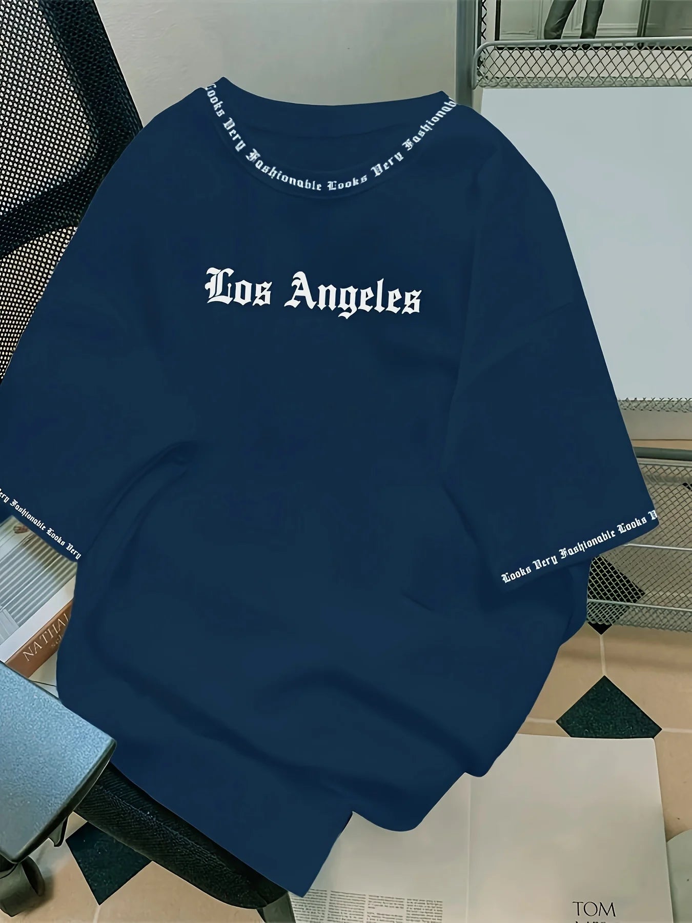 Los Angeles Letter Print T-Shirt