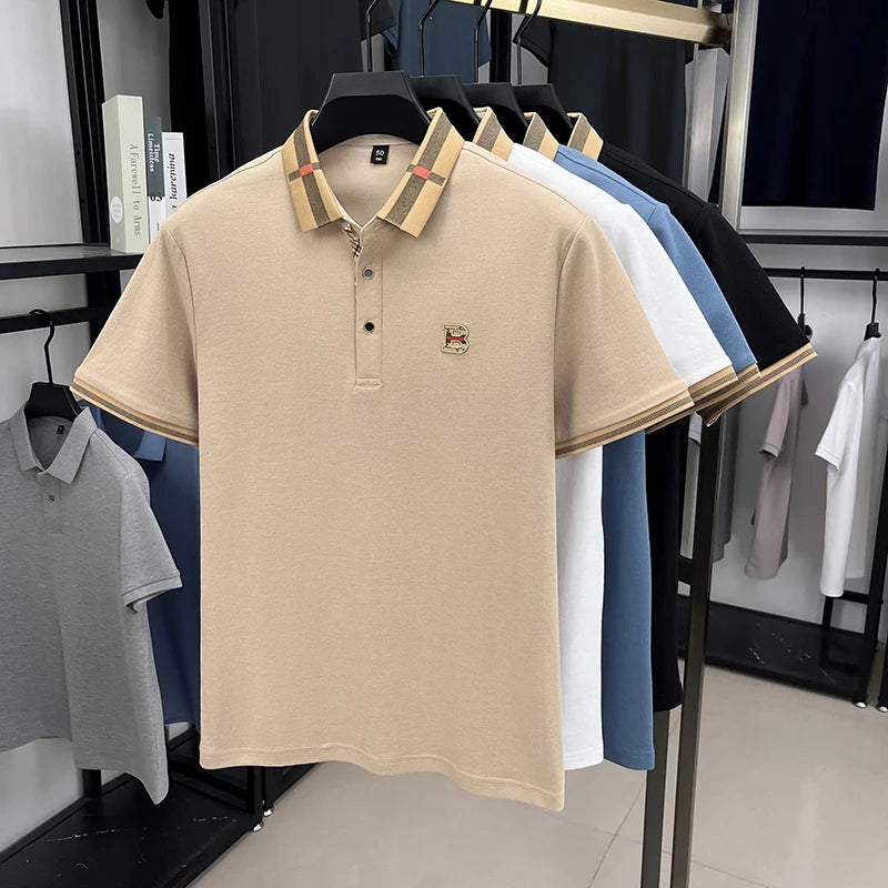 Ice Silk Embroidered Golf Polo