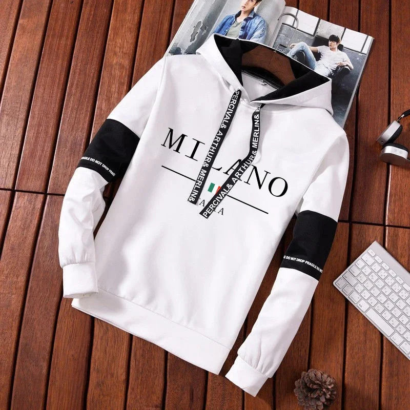 Print Hoodie Tracksuit Set