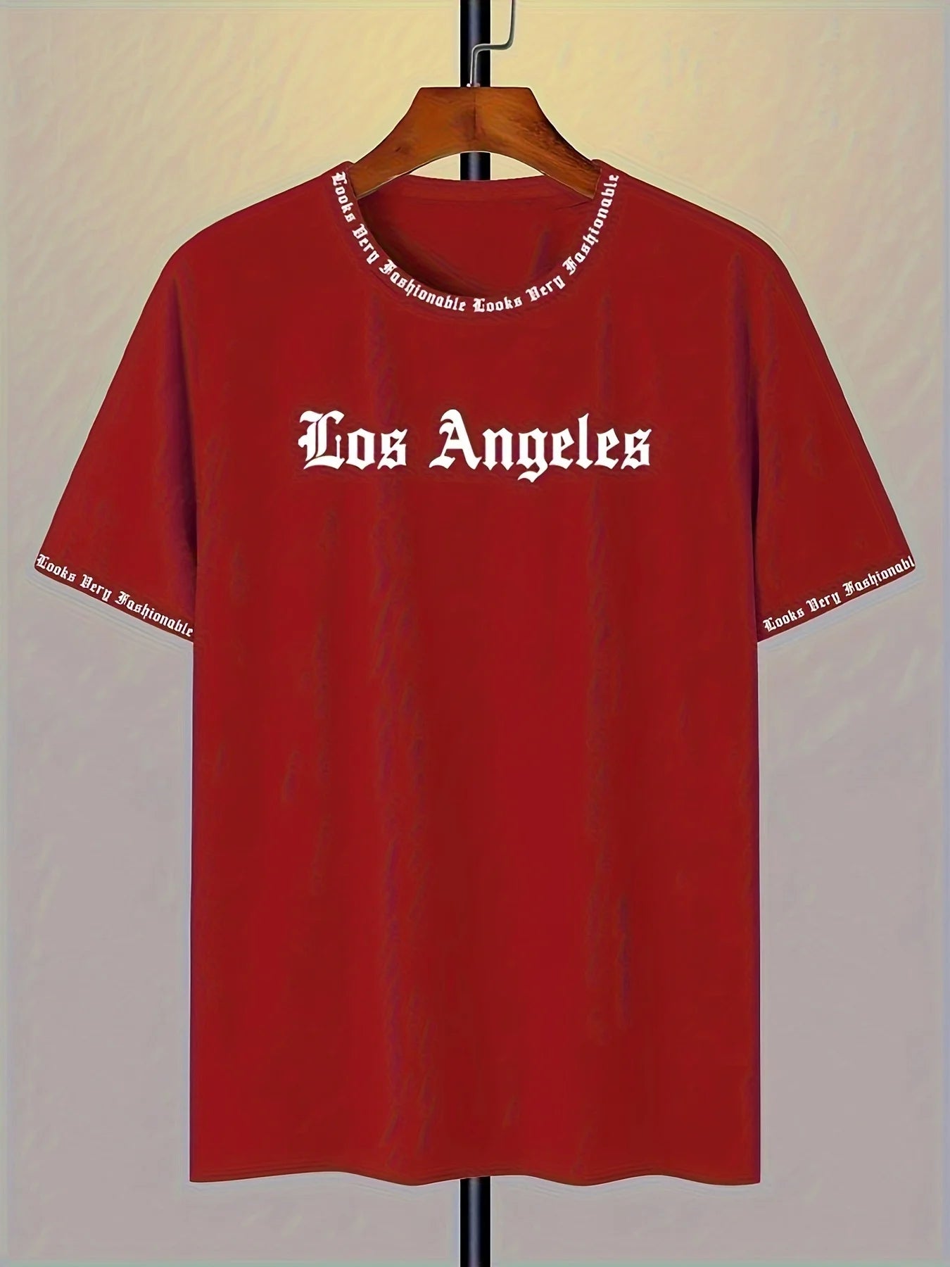 Los Angeles Letter Print T-Shirt