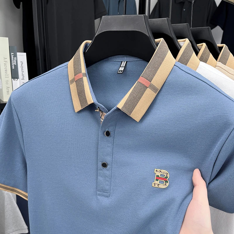 Ice Silk Embroidered Golf Polo