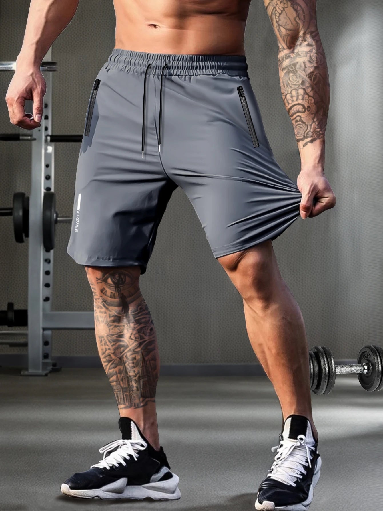 Elastic Drawstring Casual Shorts