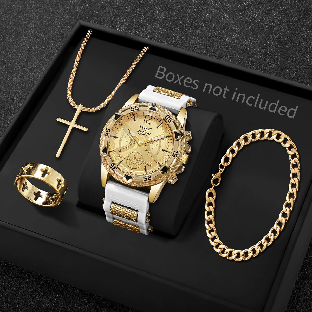 Men's Watch & Necklace Set