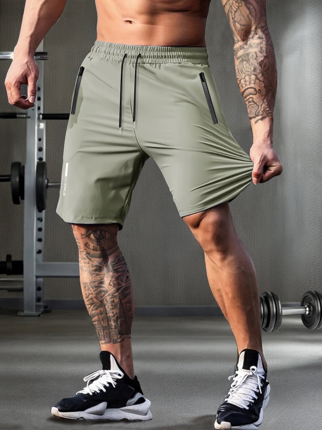 Elastic Drawstring Casual Shorts