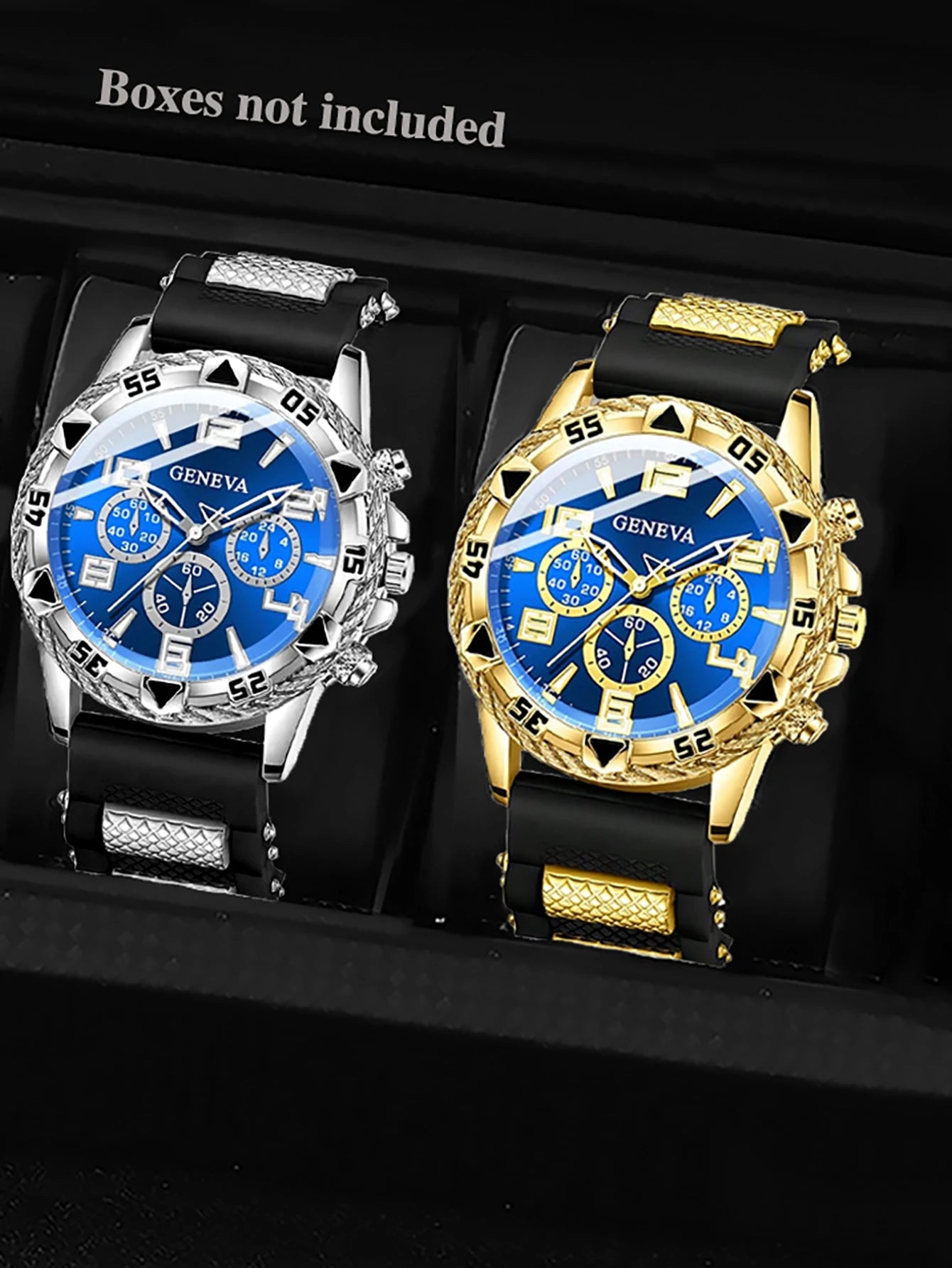 Men's Silicone Strap Quartz Watch