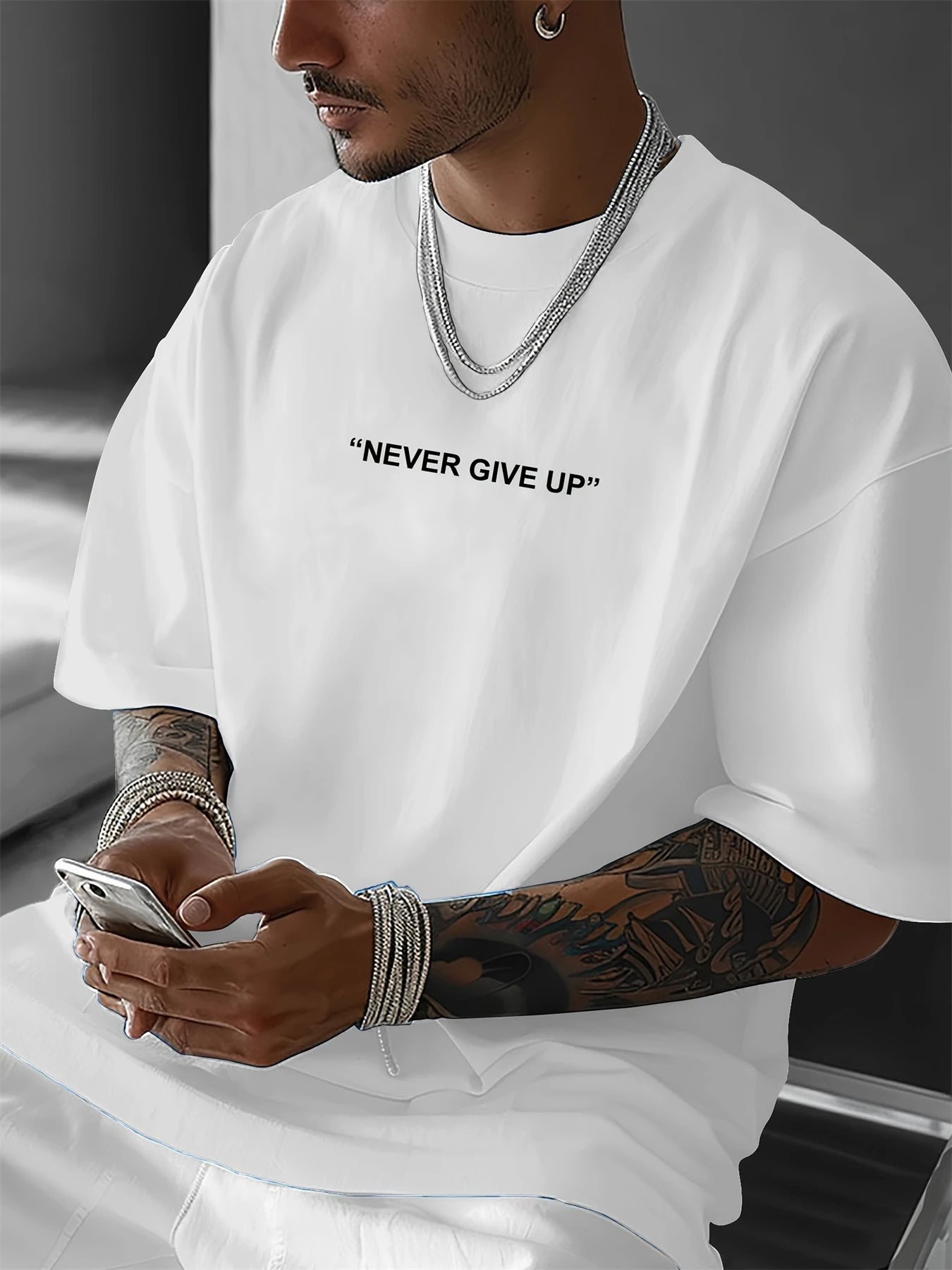Graphic Print Cotton T-Shirt