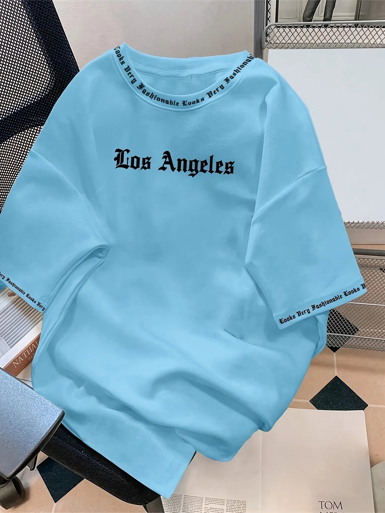 Los Angeles Letter Print T-Shirt