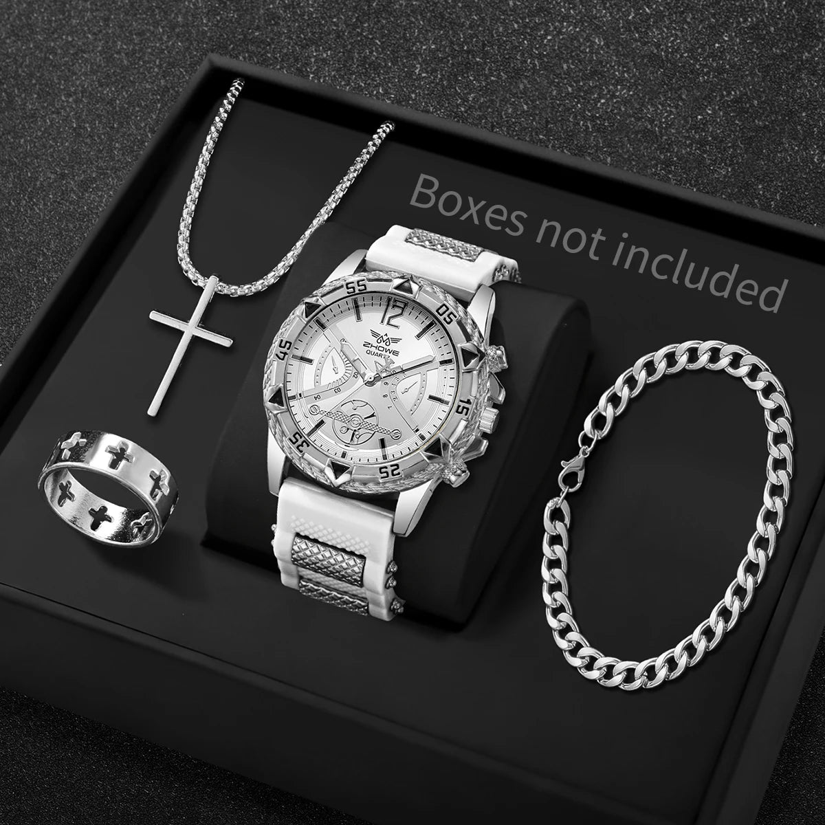Men's Watch & Necklace Set