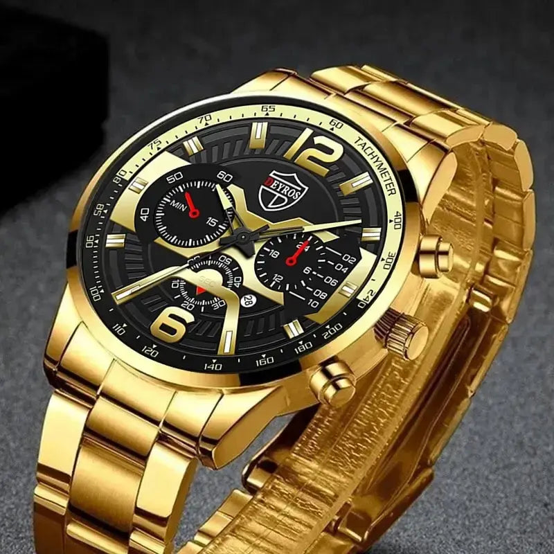 Men's Watch & Jewelry Set