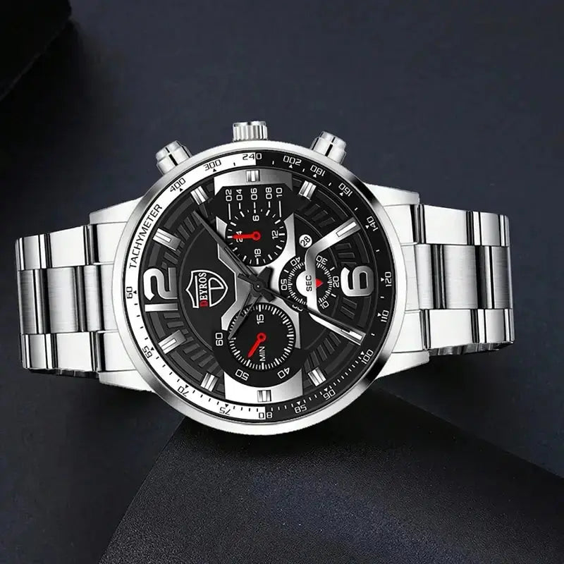 Men's Watch & Jewelry Set