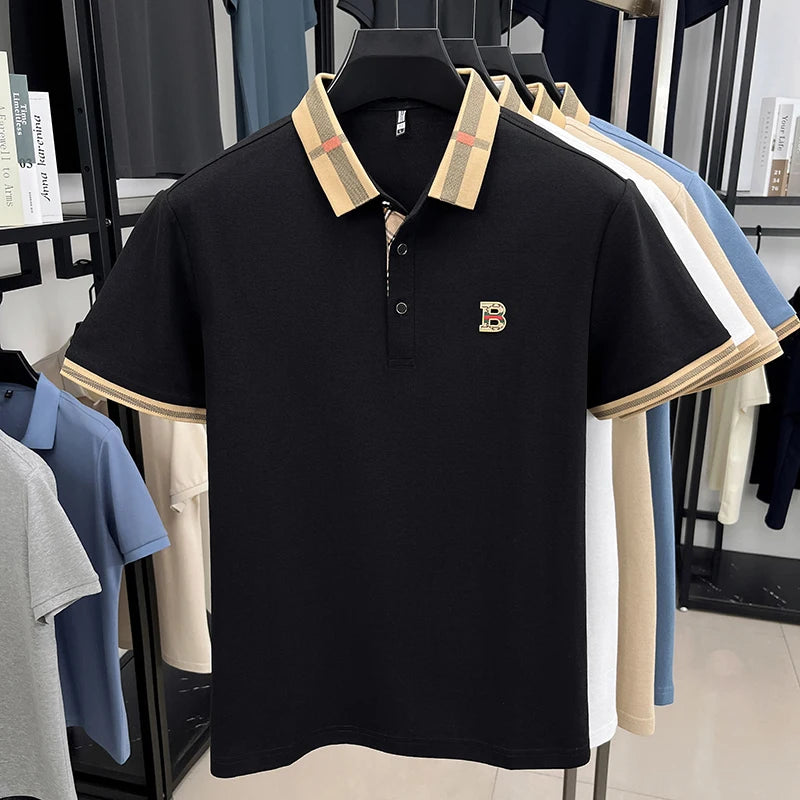 Ice Silk Embroidered Golf Polo