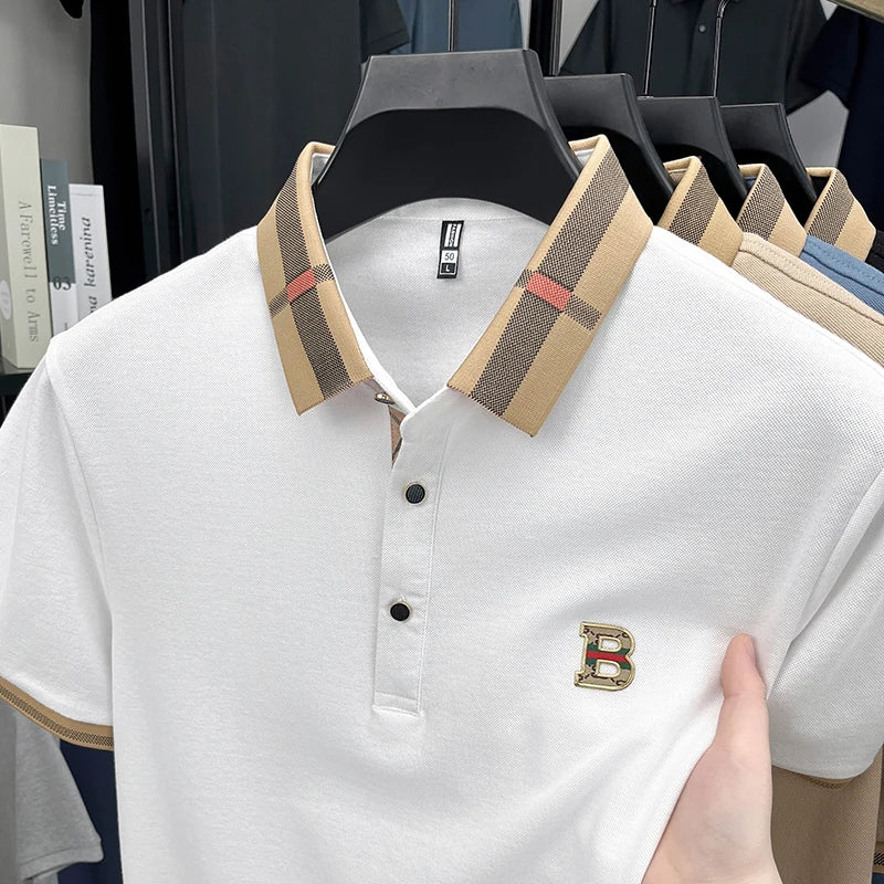 Ice Silk Embroidered Golf Polo
