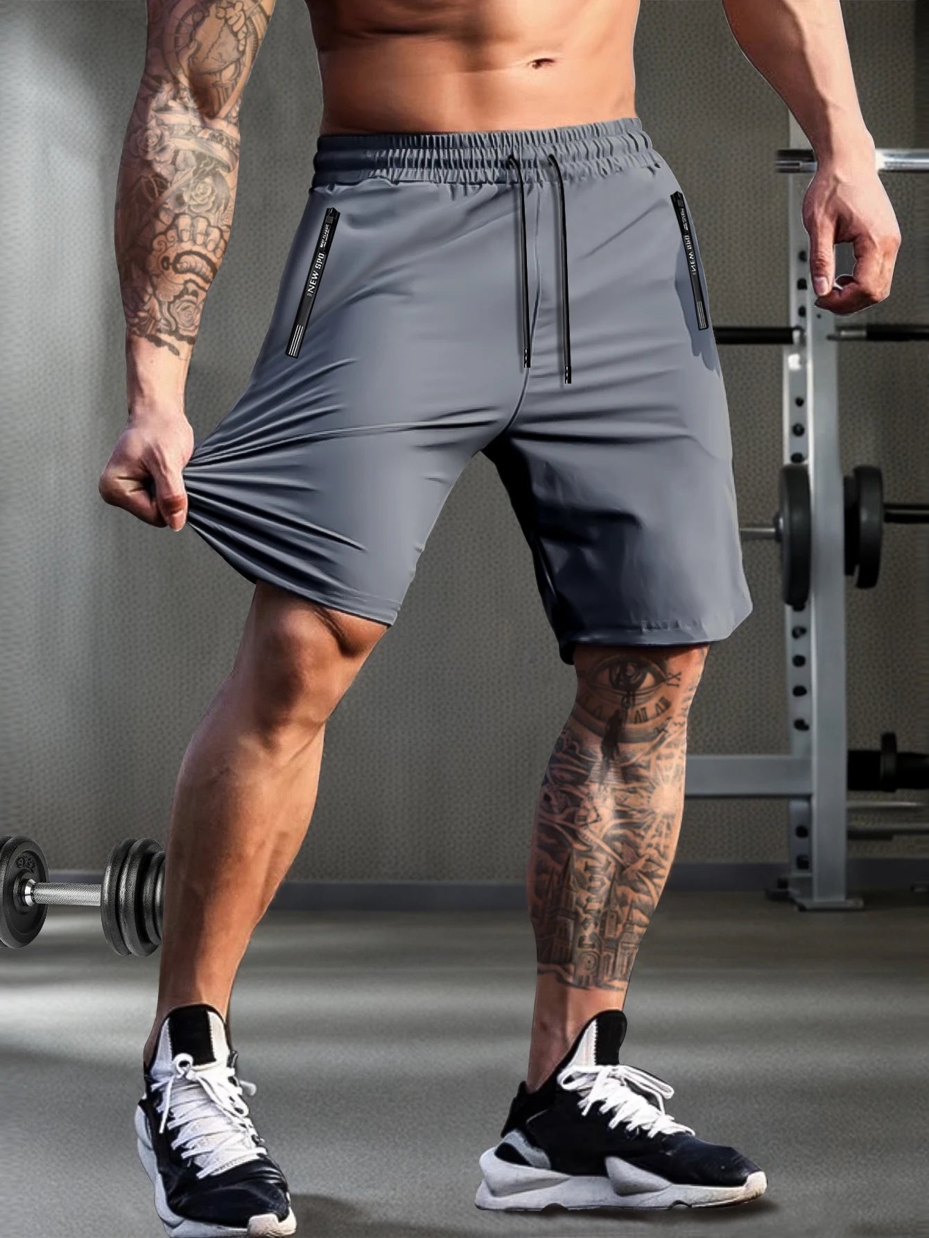 Elastic Drawstring Casual Shorts