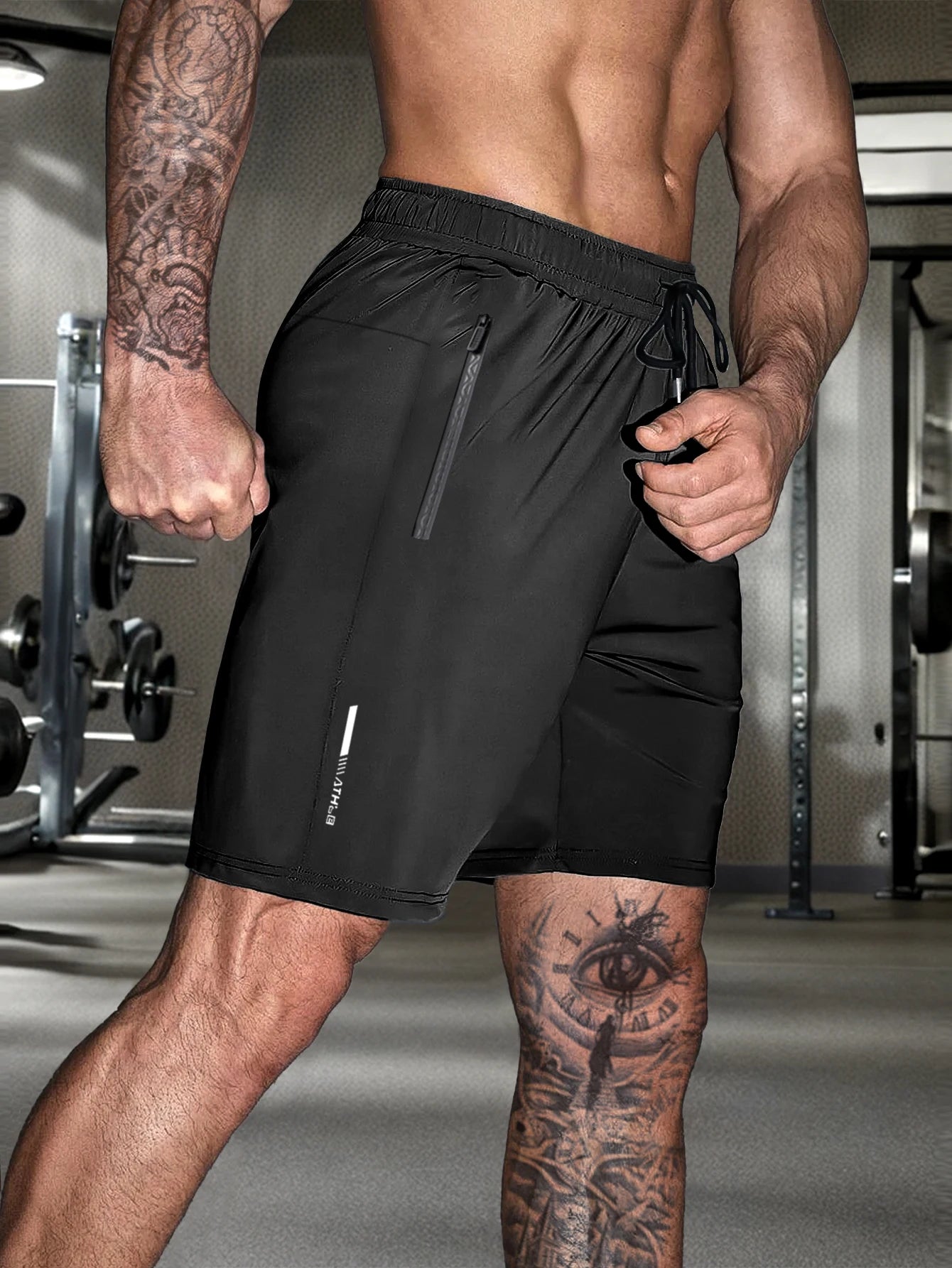 Elastic Drawstring Casual Shorts