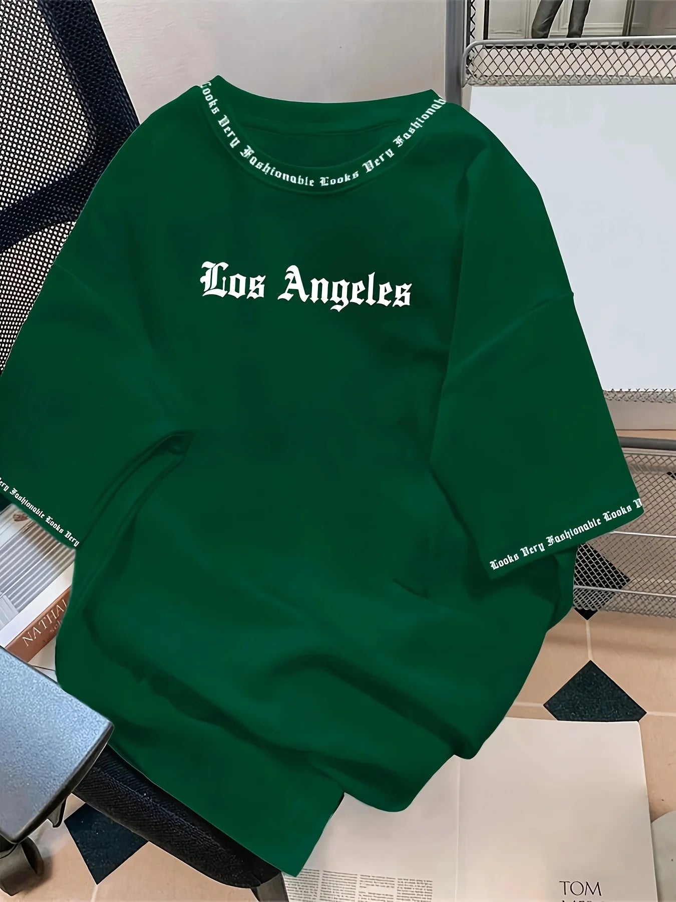 Los Angeles Letter Print T-Shirt