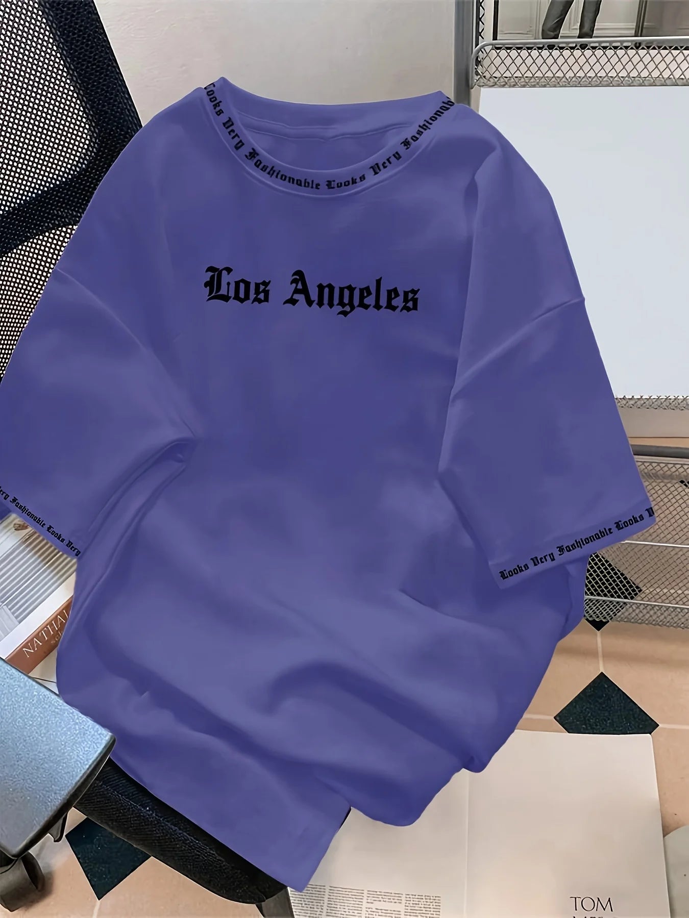 Los Angeles Letter Print T-Shirt