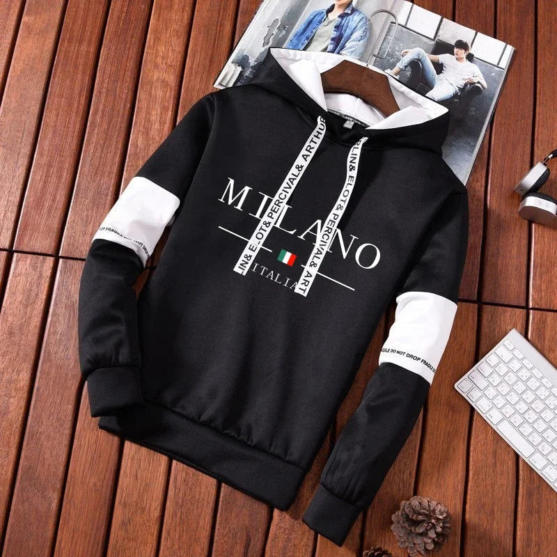 Print Hoodie Tracksuit Set