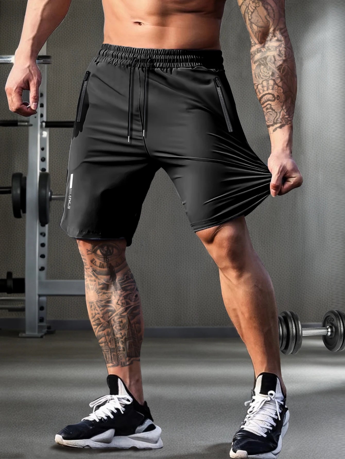 Elastic Drawstring Casual Shorts