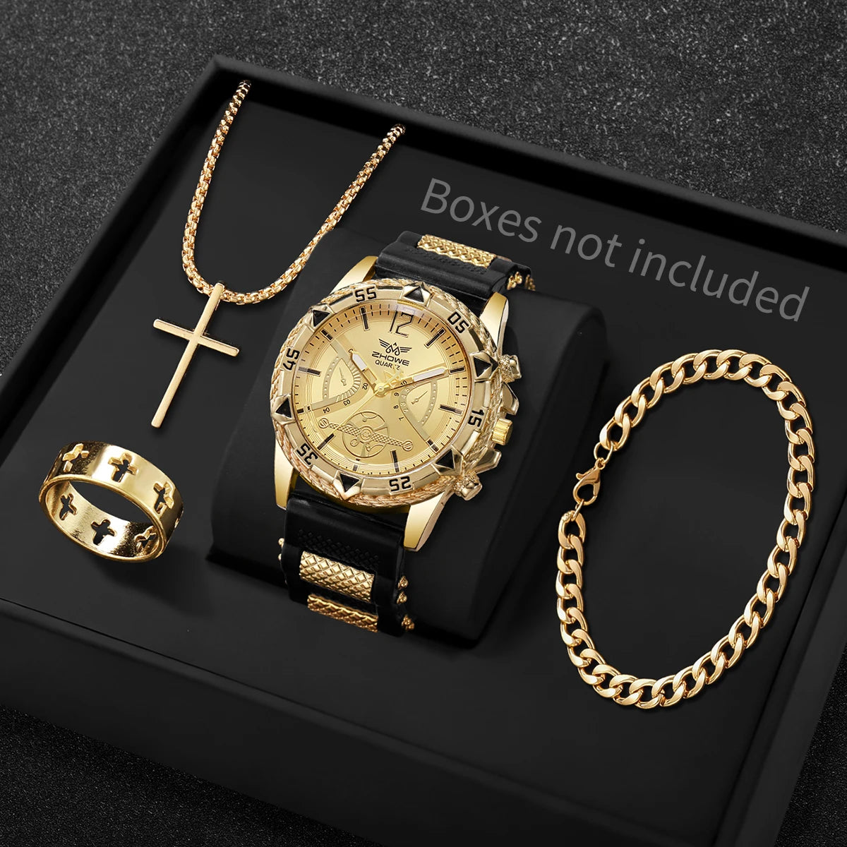 Men's Watch & Necklace Set